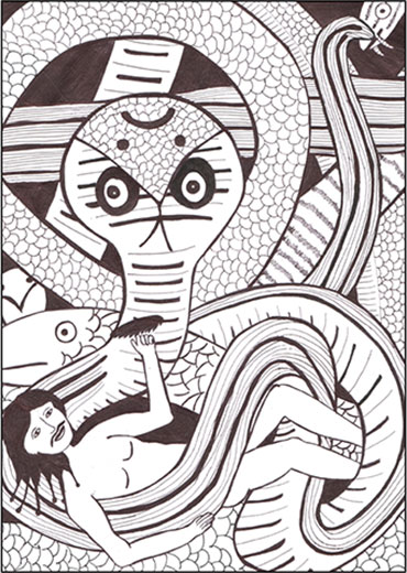 Lord Bishnu on 1000 heard